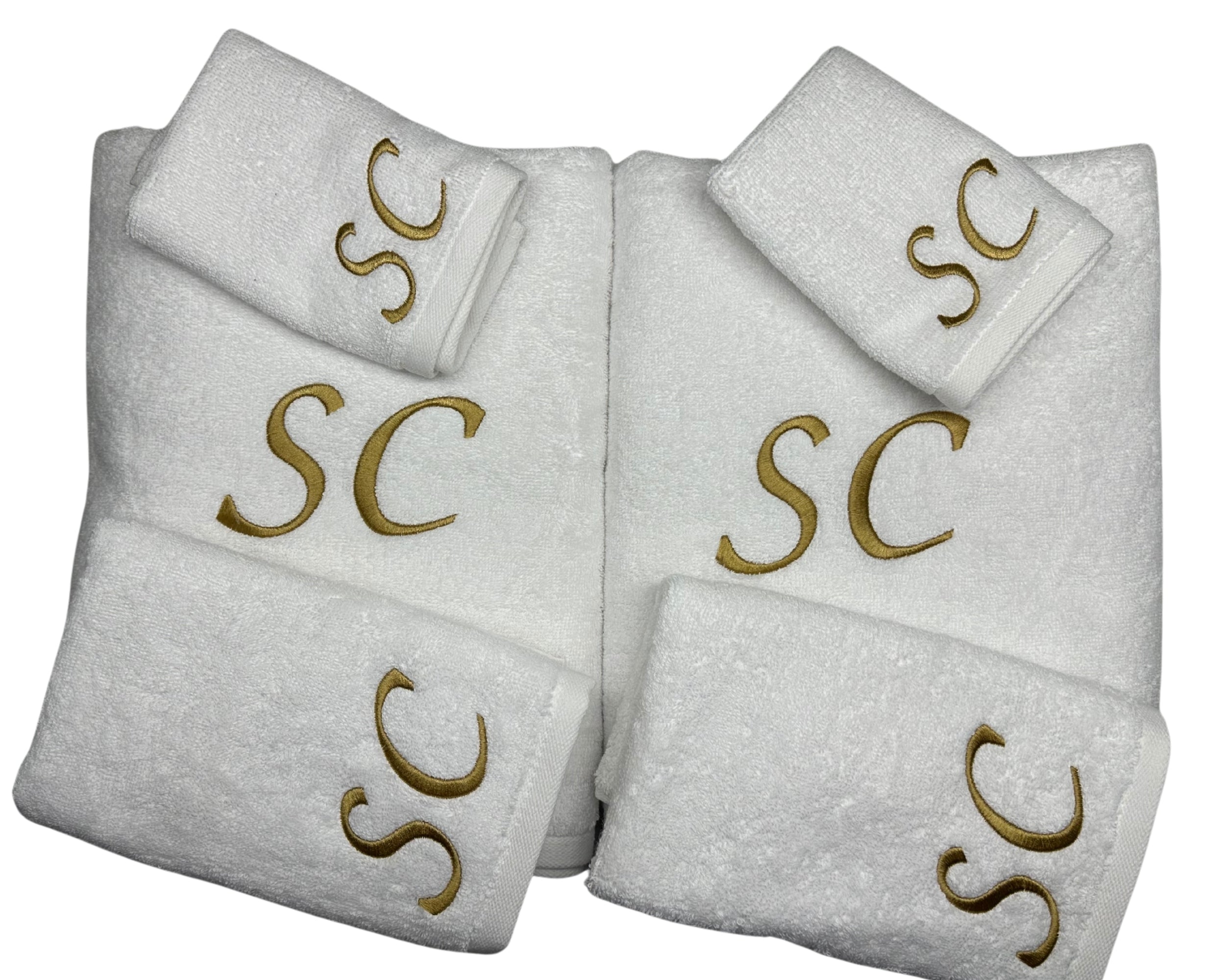 Custom Turkish Cotton Towel – Personalized Monogram, Name or Logo | Luxury Embroidered Gift