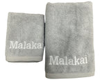 Custom Turkish Cotton Towel – Personalized Monogram, Name or Logo | Luxury Embroidered Gift