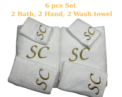 Custom Monogram Turkish Cotton Towel