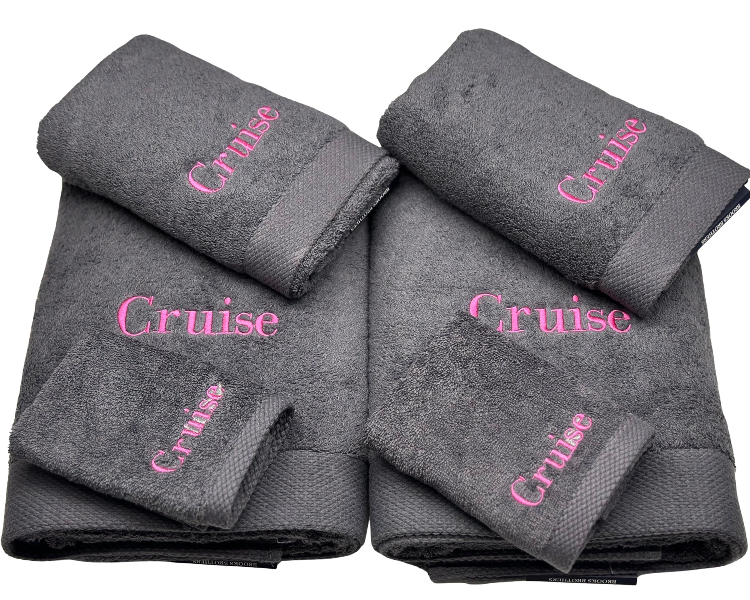 Custom Turkish Cotton Towel – Personalized Monogram, Name or Logo | Luxury Embroidered Gift