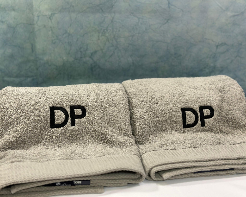 Custom Turkish Cotton Towel – Personalized Monogram, Name or Logo | Luxury Embroidered Gift