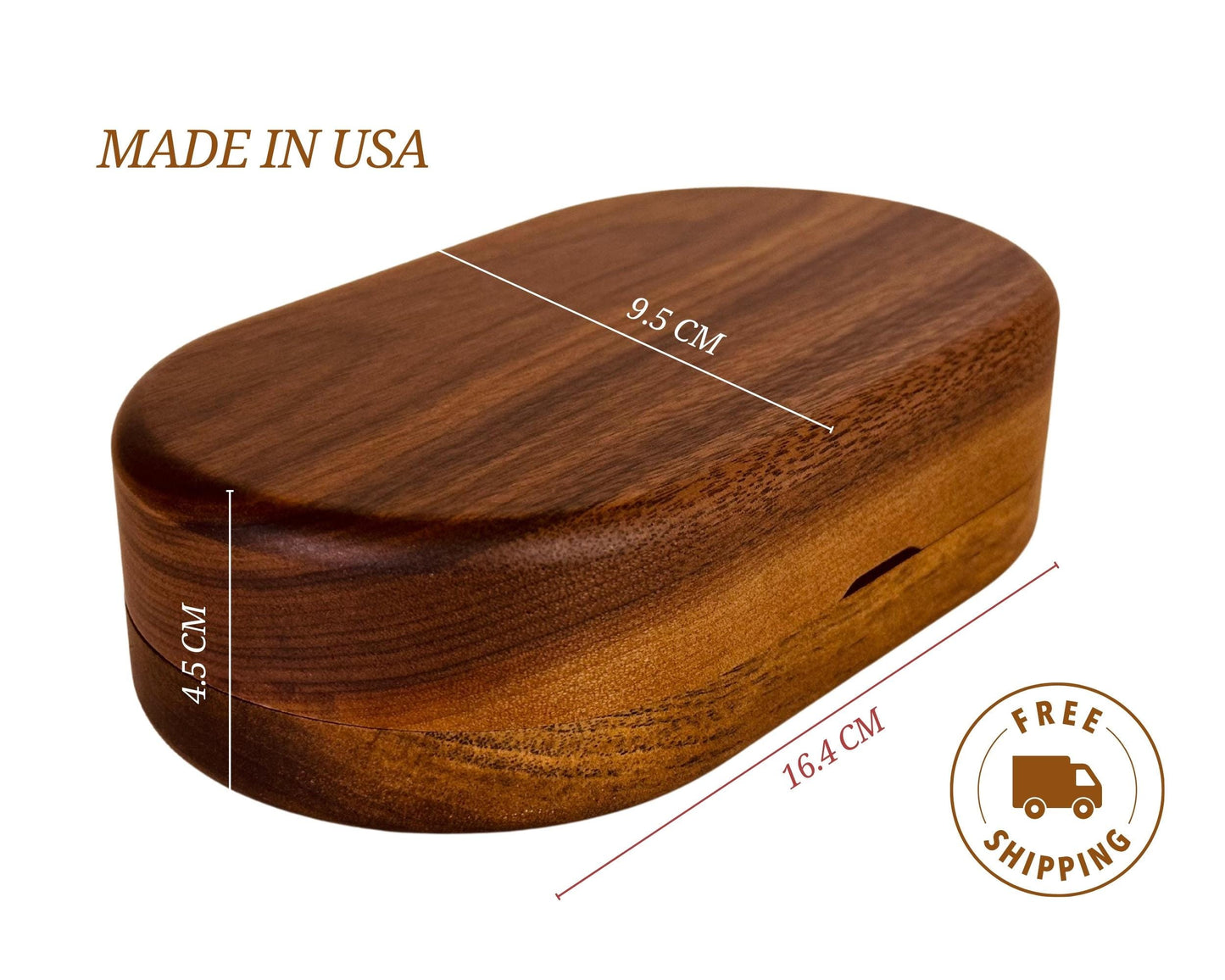 Walnut Jewelry Box with Custom Engraving