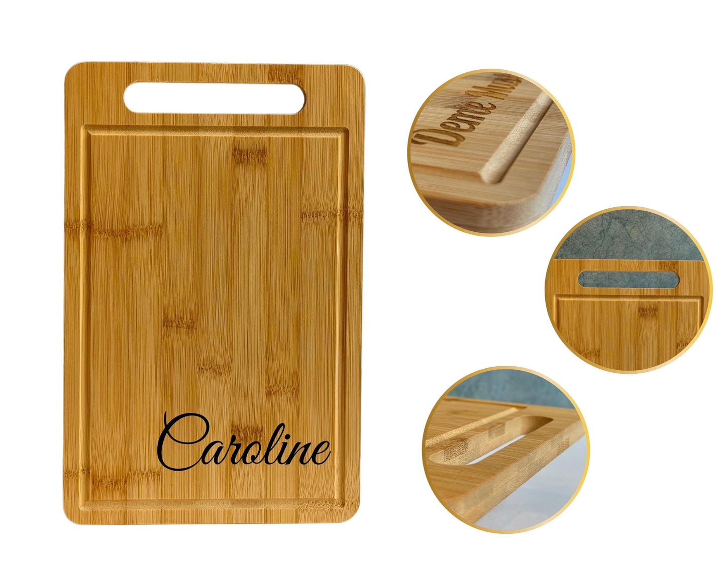 Christmas Gifts - Personalized Christmas Cutting Board, Christmas Charcuterie Board Laser File, Christmas Unique Gifts, Bamboo Board
