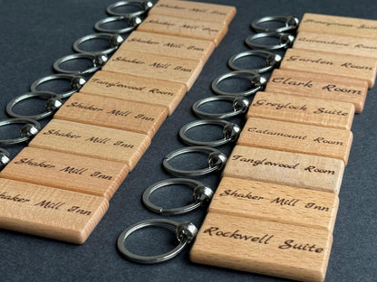 Custom Engraved Wooden Keychain