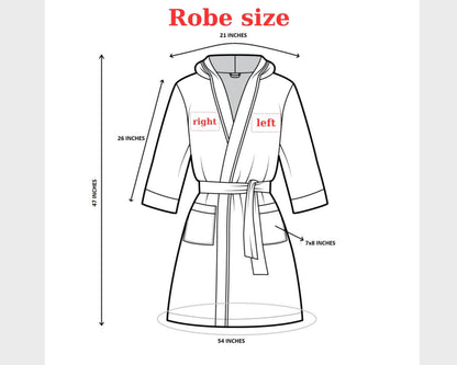 Embroidered Bathrobe,  Personalized Bathrobe