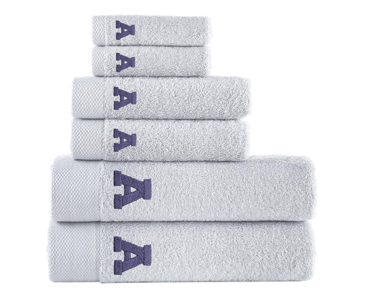 Embroidered Hand Towels, Personalized Bath Towel Set, Custom Turkish Bath Towels, Monogrammed Towel Sets - Monogram Towel with Initial