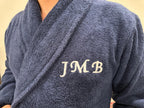 Embroidered Bathrobe, Custom Fathers Day Gift, Personalized Bathrobe, Unique Fathers Day, Monogrammed Bathrobe, Turkish Cotton Robe Dad