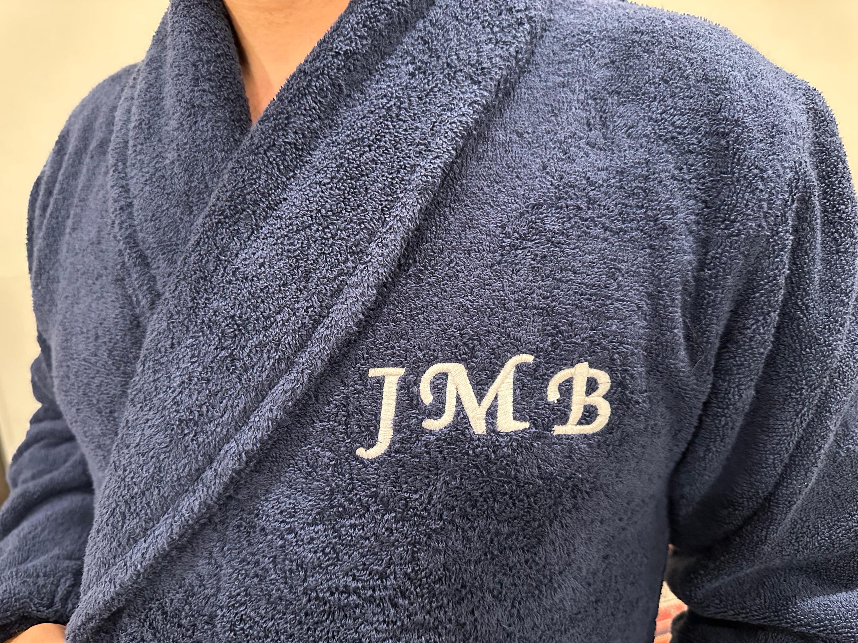 Embroidered Bathrobe, Custom Fathers Day Gift, Personalized Bathrobe, Unique Fathers Day, Monogrammed Bathrobe, Turkish Cotton Robe Dad