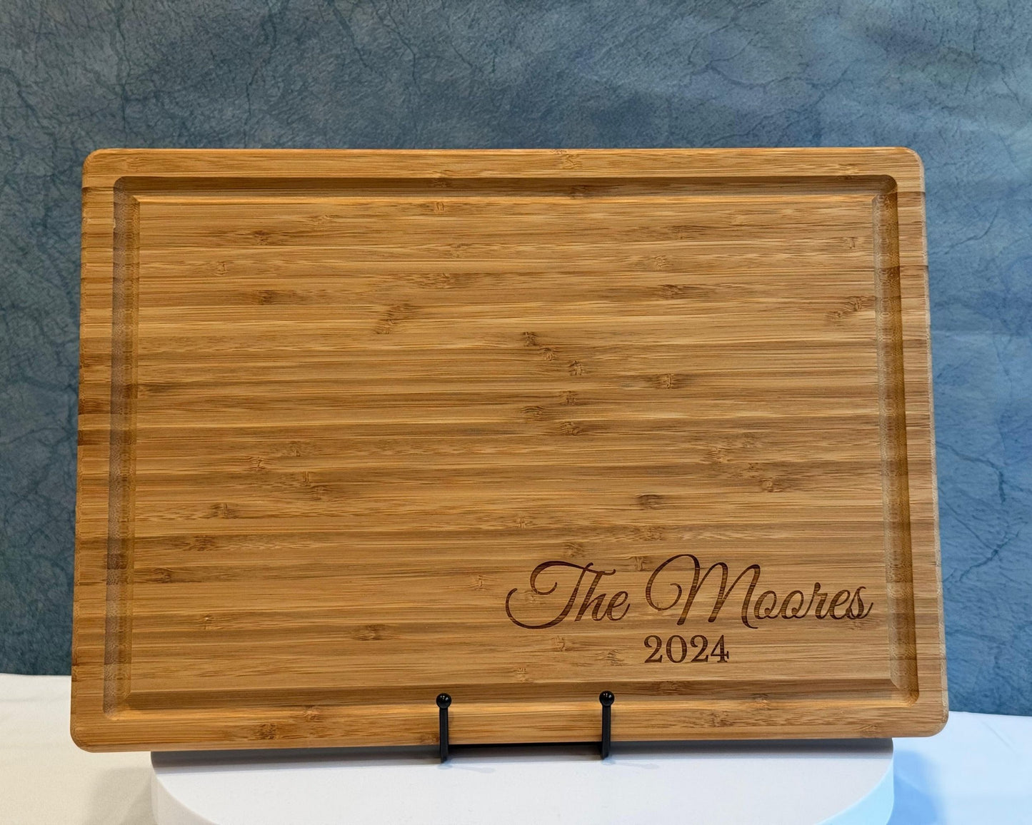 Bamboo Wooden Cutting Board - Personalized Laser Engraving Cutting Board for Wedding Gift, Mothers Day, Kitchen Board Customized Gift