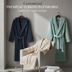 Embroidered Bathrobe, Custom Fathers Day Gift, Personalized Bathrobe, Unique Fathers Day, Monogrammed Bathrobe, Turkish Cotton Robe Dad