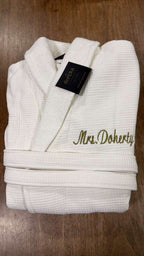 Embroidered Bathrobe,  Personalized Bathrobe
