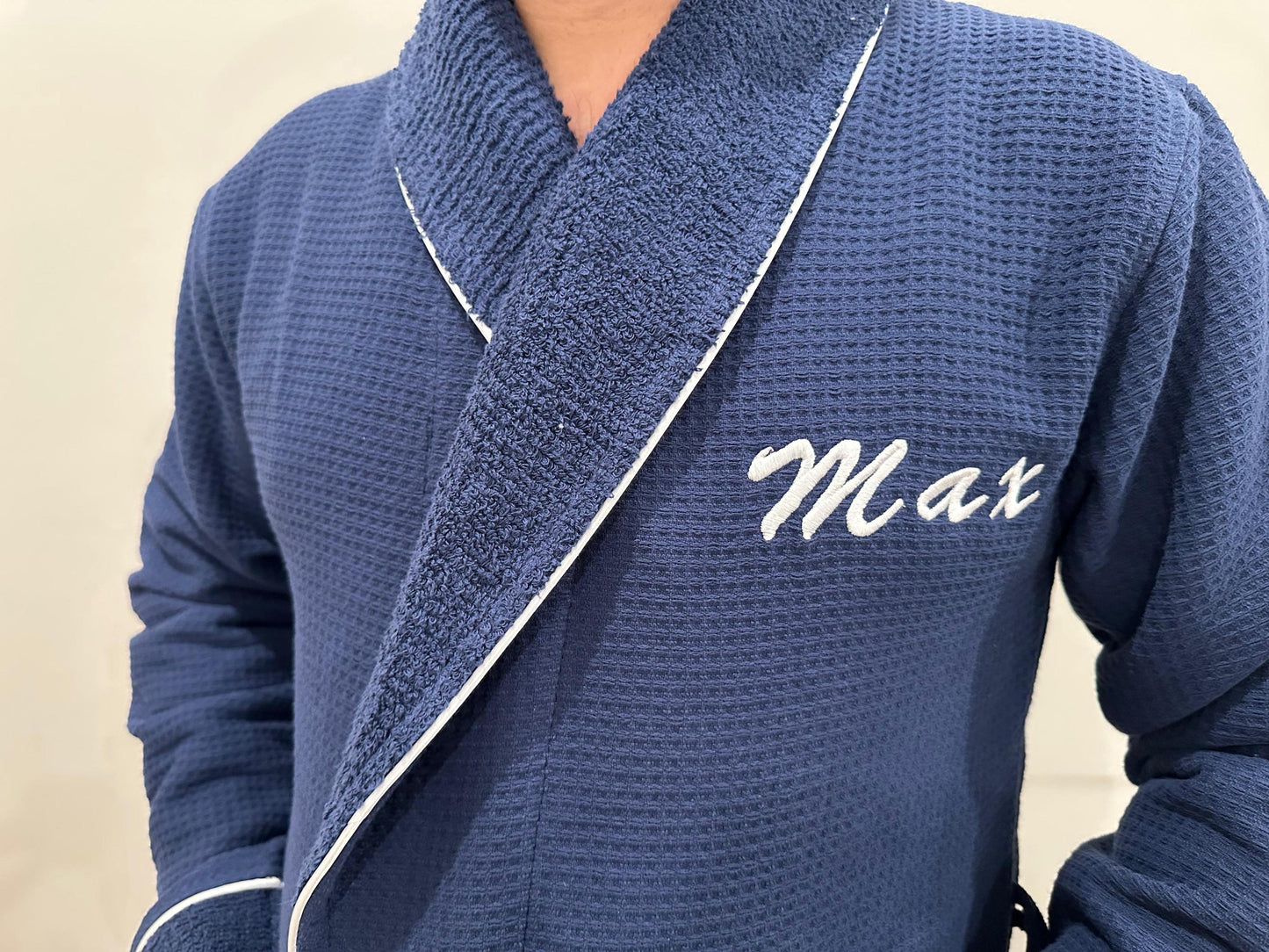 Embroidered Bathrobe, Custom Fathers Day Gift, Personalized Bathrobe, Unique Fathers Day, Monogrammed Bathrobe, Turkish Cotton Robe Dad