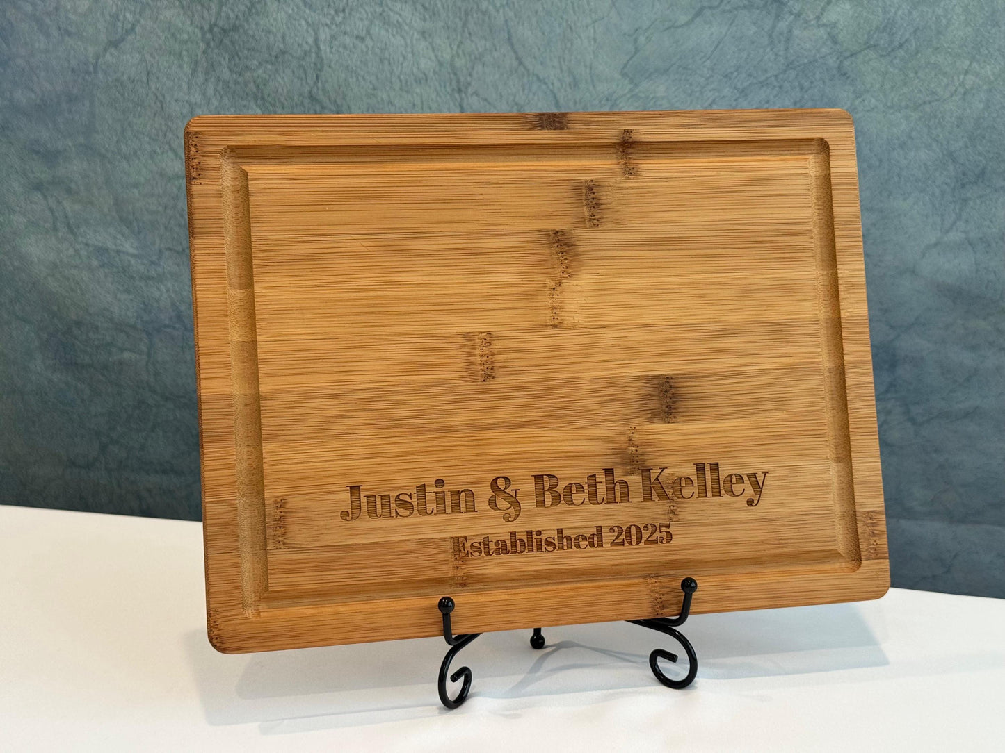 Bamboo Wooden Cutting Board - Personalized Laser Engraving Cutting Board for Wedding Gift, Mothers Day, Kitchen Board Customized Gift