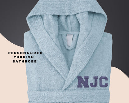 Embroidered Bathrobe,  Personalized Bathrobe