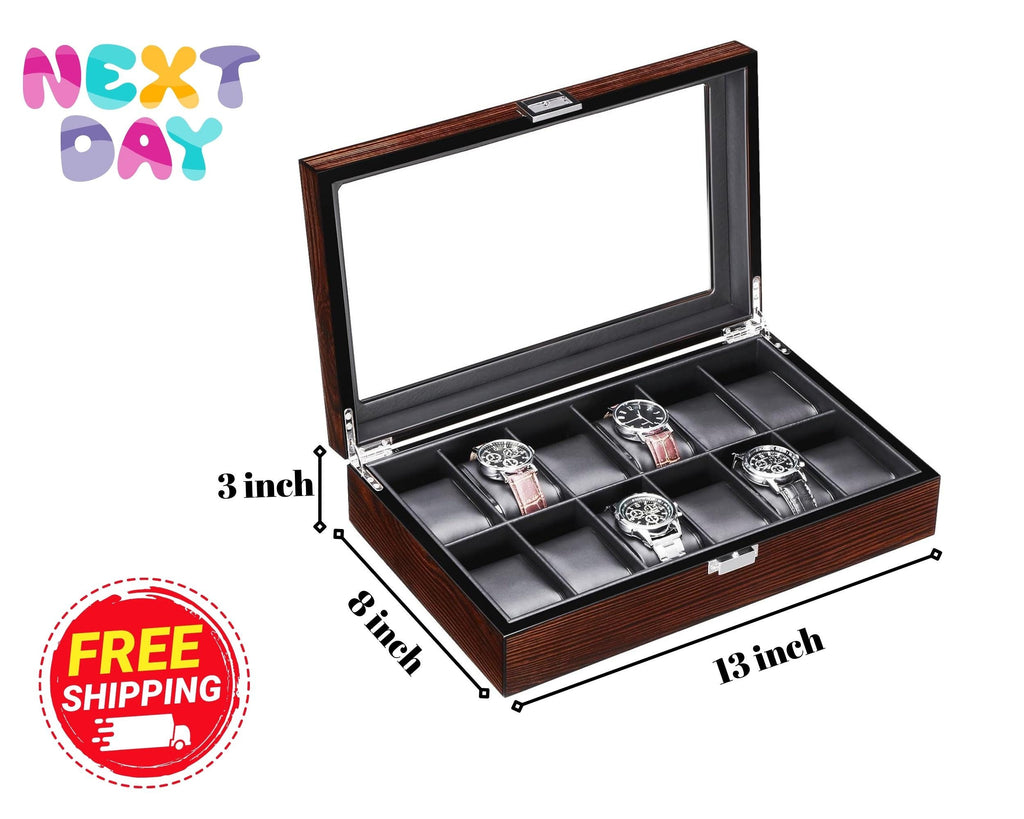 Custom Watch Box For Men, Personalized Gift for Him, Personalized Watch Case, Gifts for Him Husband Teachers, Custom Fathers day Gift