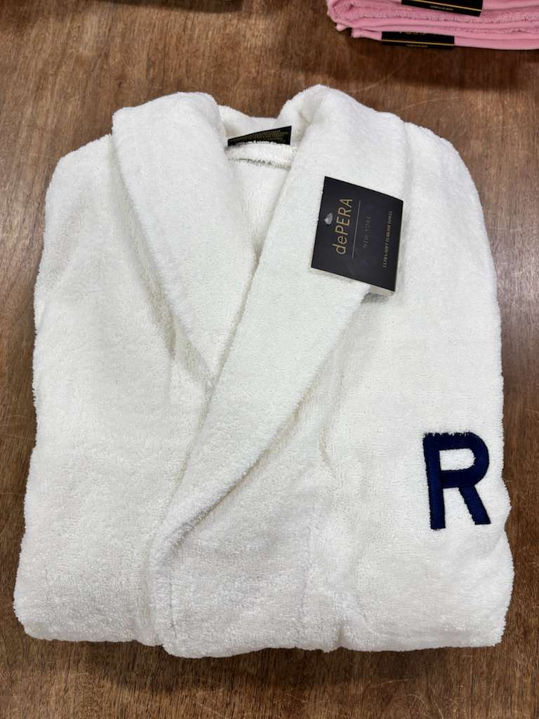 Embroidered Bathrobe,  Personalized Bathrobe