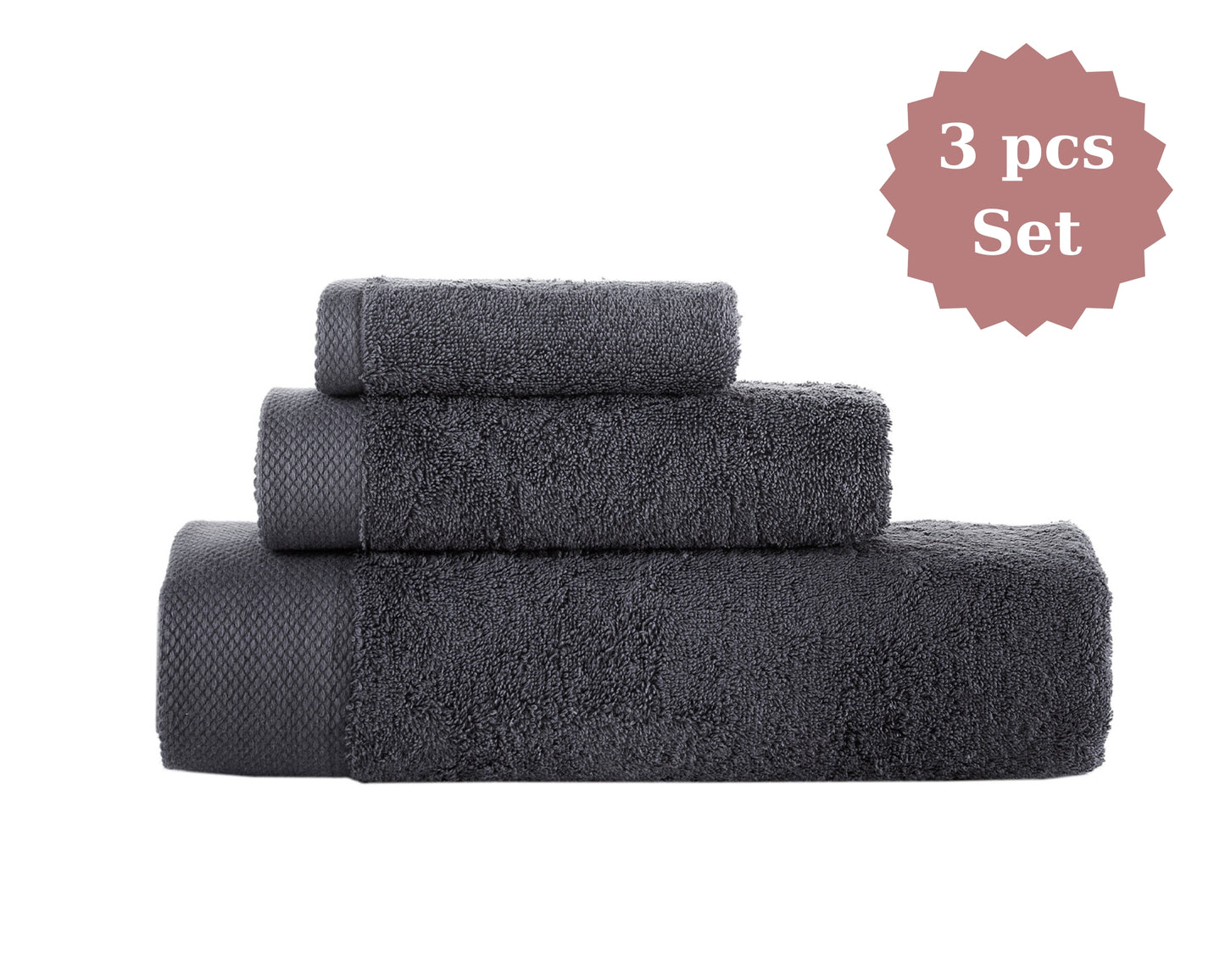 Personalized Bath Towel Set, Custom Turkish Bath Towels, Name Embroidery Towel - Bath-Hand-Wash  towel